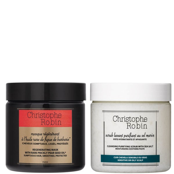 Christophe Robin Regenerating Mask and Cleansing Purifying Scrub 250ml