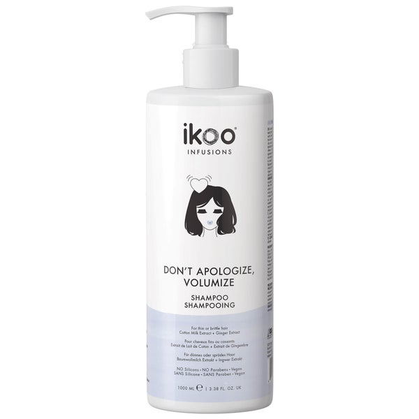 ikoo Shampoo - Don't Apologize, Volumize 1000ml