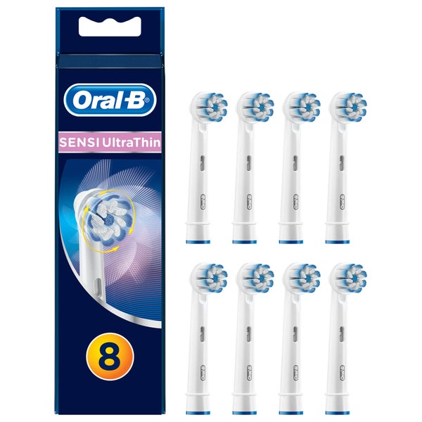 Oral B Sensi UltraThin Power Replacement Electric Toothbrush Heads (Pack of 8)