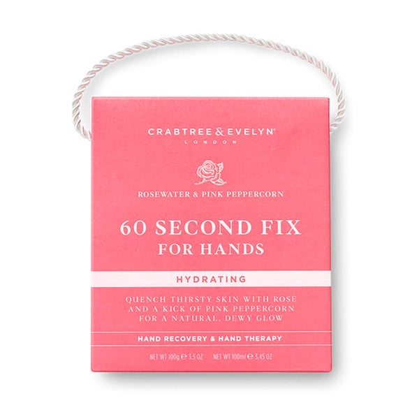 Crabtree & Evelyn Rosewater and Pink Peppercorn 60 Second Fix for Hands 100g