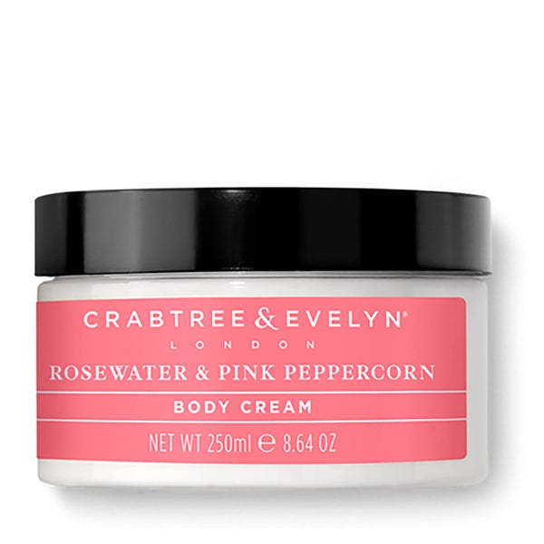 Crabtree & Evelyn Rosewater and Pink Peppercorn Hydrating Body Cream 250ml