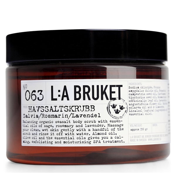 L:A BRUKET 鼠尾草迷迭香与薰衣草海盐磨砂膏 420g