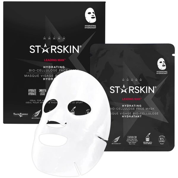 STARSKIN Leading Man Hydrating Bio-Cellulose Second Skin Face Mask 1.4 oz
