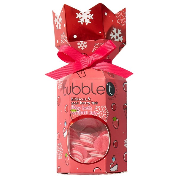 Bubble T Fizzy Bath Confetti Duo Hibiscus & Acai Berry Tea