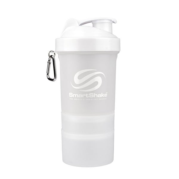 Smartshake 600ml Multi Storage Shaker Bottle - Neon White