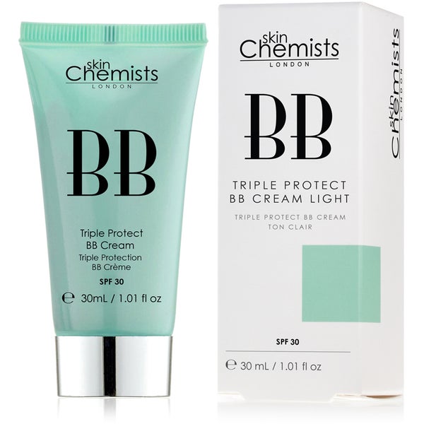 skinChemists Triple Protect BB Cream with SPF 30 - Light (30ml)