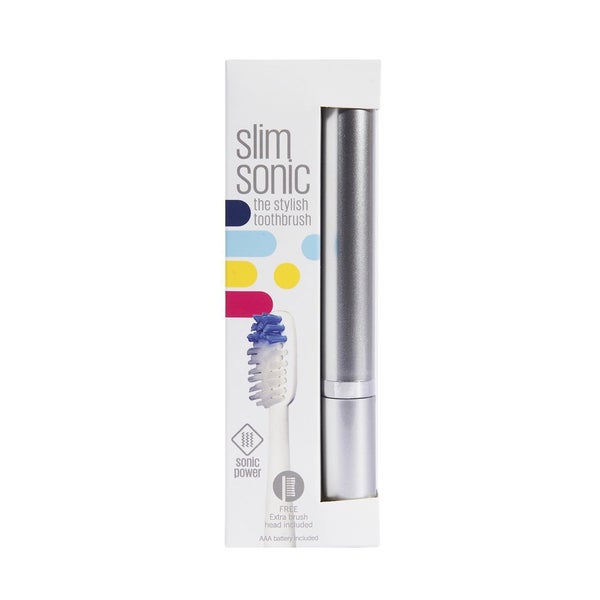 Slim Sonic Electric Toothbrush - Silver
