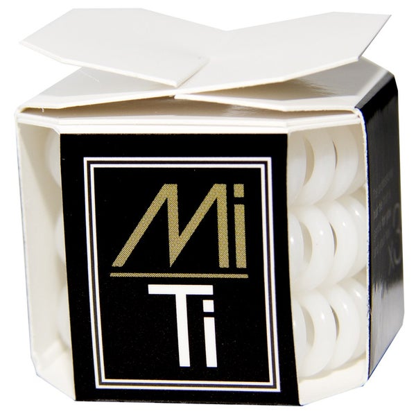 MiTi Professional Hair Tie - Absolute White (3pc)