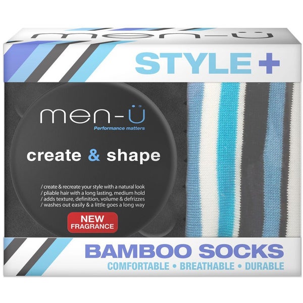men-ü Style+ Bamboo Socks with Create and Shape Paste