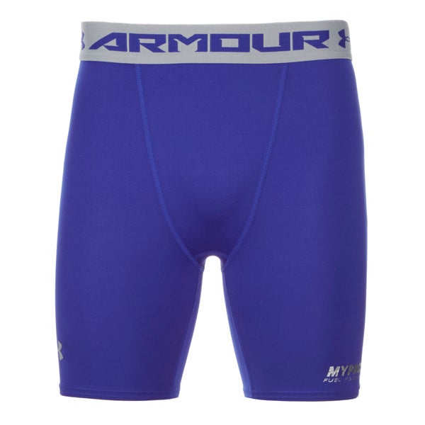 Under Armour 男子 HeatGear 强力伸缩型运动短裤 - 蓝色