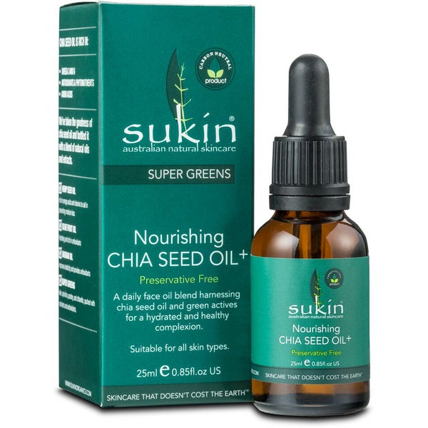 Sukin Super Greens Nourishing Chia Seed Oil+ 25ml