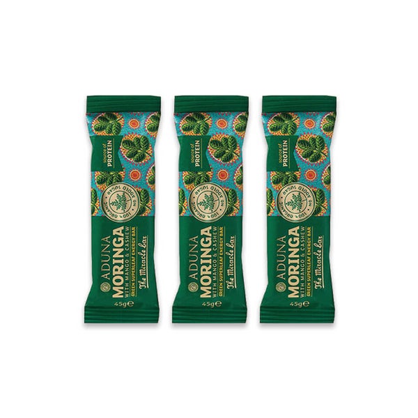 Aduna Moringa Raw Energy Bar - 3 x 45g