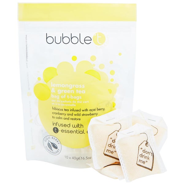 Bubble T 泡沫 T 泡泡浴盐茶包——柠檬香草&绿茶 10 x 40g