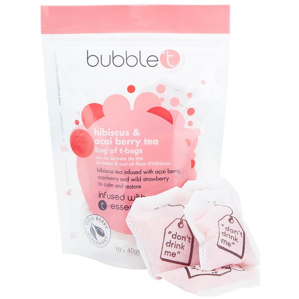 Bubble T 泡沫 T 泡泡浴盐——芙蓉&巴西莓茶 10 x 40g