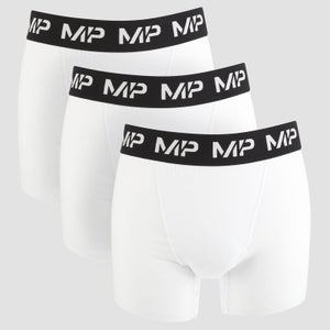 男士经典运动内裤 （3件装）- 白色