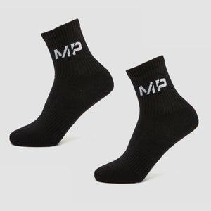 MP Women's Core Crew Socks (2 Pack) Black