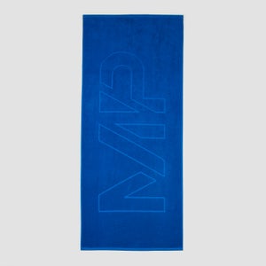 MP标志沙滩毛巾 - 正蓝