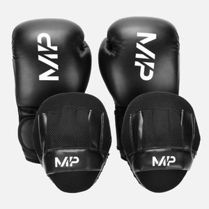 MP拳击手套和垫子套装 - 黑