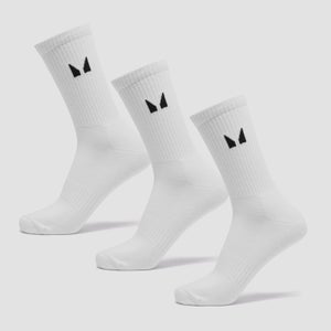 MP Unisex Socks (3 Pack) - White