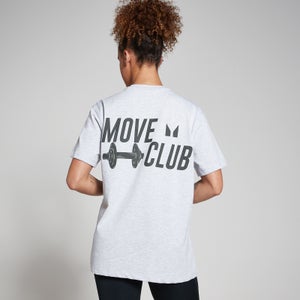 Move Club传承系列超大版T恤 - 浅灰大理石色