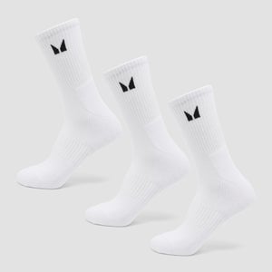 MP Unisex Crew Socks (3 Pack) - White